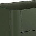 Ver imagem 5 de Cômoda para Quarto Closet Orgânica 6 Gavetas Pés Industrial Preto Bliss I03 Musgo - Lyam Decor