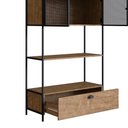 Ver imagem 5 de Estante Multiuso York Estilo Industrial 90cm 02 Portas 27913 Artesano - Vermont/preto