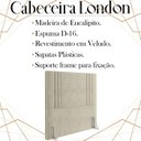 Ver imagem 3 de Cabeceira Solteiro 88 cm London Veludo Bege Soon