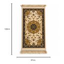 Ver imagem 3 de Tapete Persa Bege 67x120cm Ideal para Quarto e Sala