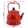Chaleira Revestida Ferro Esmaltado Vermelho 1700ml Mimo Style Ech17vm - 2