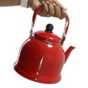 Ver imagem 3 de Chaleira Revestida Ferro Esmaltado Vermelho 1700ml Mimo Style Ech17vm
