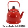 Chaleira Revestida Ferro Esmaltado Vermelho 1700ml Mimo Style Ech17vm - 5