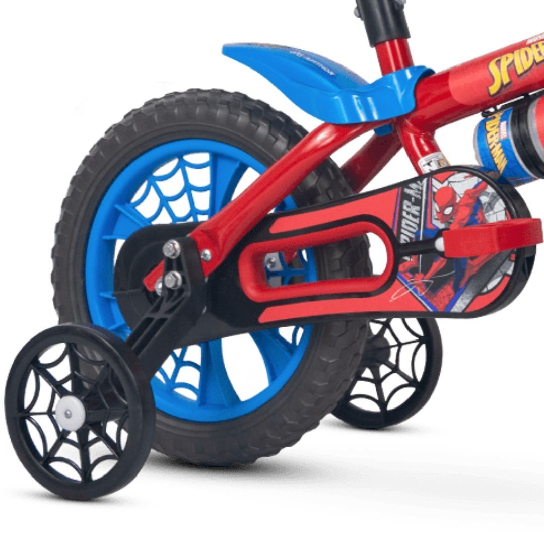 Bicicleta Infantil Menino Aro 12 Homem Aranha com Capacete - 4