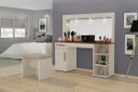 Ver imagem 2 de Penteadeira Camarim Ja com Luz Cor Off White / Canela