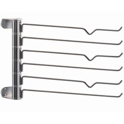 Calceiro Aramado Vertical Giratório 6 Varetas Cabide para Calças Giosul em Aço Cromado Closet - 1