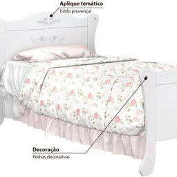Cama Infantil Provence com Pedras Decorativas - Pura Magia - 3