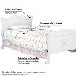 Cama Infantil Provence com Pedras Decorativas - Pura Magia - 2