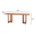 Ver imagem 3 de Conjunto Sala de Jantar Mesa Patros 180cm Madeira Tampo Laminado Barril com 6 Cadeiras Zoe Moderna M