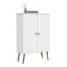 Sapateira com 2 Portas Cômoda Organizadora Multiuso Quarto Closet Retro Spazio Branco Patrimar - 1