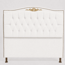 Ver imagem 2 de Cabeceira Cama Casal Greta 140cm Estofada Bouclê Design Clássico