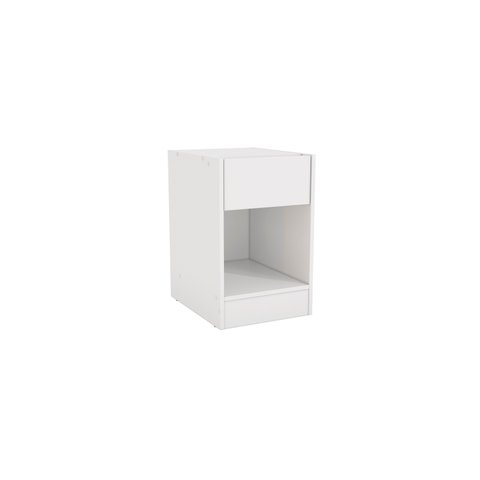 Mesa de Cabeceira Kappesberg com 1 Gaveta N529 Cor Branca