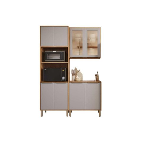 Cozinha Modulada Mgm 3 Peças Brilhante C3p53 Cinamomo/off