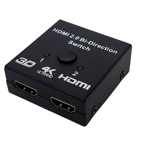 Switch Hdmi Bi-direcional 2x1 / 1x2 3 Portas Preto X-cell