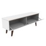 Rack para TV até 55 Polegadas Madesa Le Mans com 2 Portas Rustic/Branco Cor:Rustic/Branco - 6
