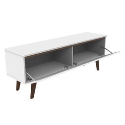 Rack para TV até 55 Polegadas Madesa Le Mans com 2 Portas Rustic/Branco Cor:Rustic/Branco - 6 Rack para TV até 55 Polegadas Madesa Le Mans com 2 Portas Rustic/Branco Cor:Rustic/Branco - 6