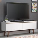 Ver imagem 1 de Rack para TV até 55 Polegadas Madesa Le Mans com 2 Portas Rustic/Branco Cor:Rustic/Branco