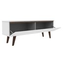 Ver imagem 7 de Rack para TV até 55 Polegadas Madesa Le Mans com 2 Portas Rustic/Branco Cor:Rustic/Branco