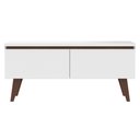 Ver imagem 3 de Rack para TV até 55 Polegadas Madesa Le Mans com 2 Portas Rustic/Branco Cor:Rustic/Branco