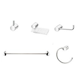 Kit Acessórios Docol para Banheiro Single Chrome - 1