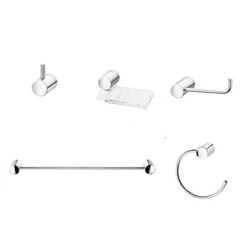 Kit Acessórios Docol para Banheiro Single Chrome