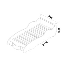 Cama Infantil Carro F1 090 Gelius Móveis - 5