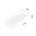 Ver imagem 5 de Cama Infantil Carro F1 090 Gelius Móveis