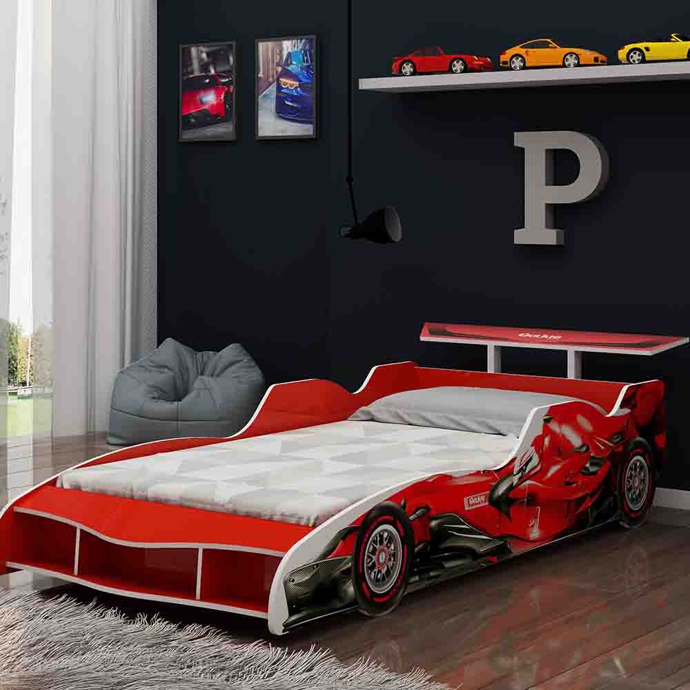 Cama Infantil Carro F1 090 Gelius Móveis