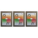 Ver imagem 1 de Porta-retratos Kit 3 Quadros Molduras com Vidro - Moldura Madeira