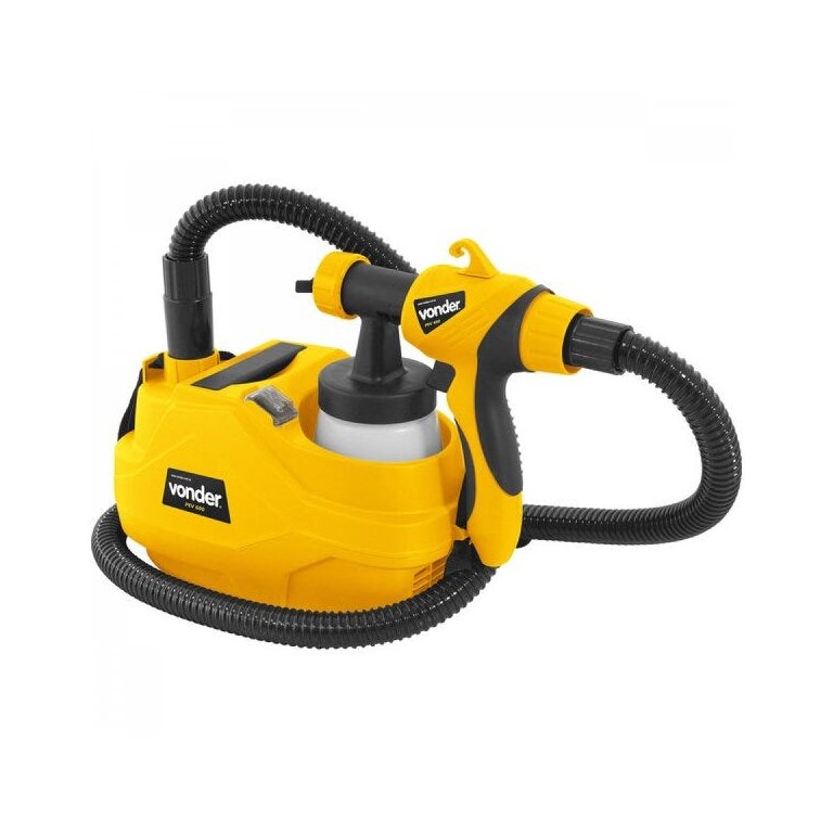 Pistola Pintura Elétrica Pev 600 1,8mm 390w 127v Vonder Hvlp Jato 3 Opções Ajuste Volume Tinta
