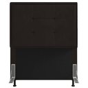 Ver imagem 1 de Cabeceira Cama Box Solteiro Canada 90 Cm Suede MV Estofados Marrom
