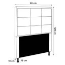 Ver imagem 4 de Cabeceira Cama Box Solteiro Canada 90 Cm Suede MV Estofados Marrom