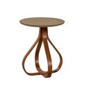 Ver imagem 1 de Mesa Bella de Canto com Tampo de Vidro Redonda Base de 70cm - Fende Luka Decor