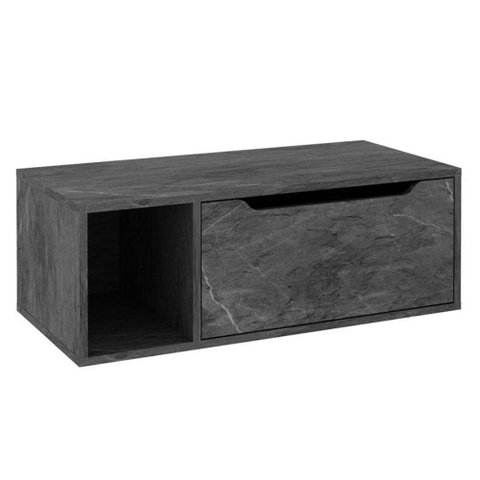 Balcão Gabinete para Banheiro Suspenso Ambiente Bn3644 Mármore Lunar - Tecnomobili