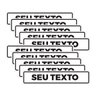 Kit 10 Placas Pvc Personalizadas 25x5cm - 1
