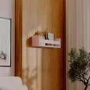 Ver imagem 1 de Prateleira Porta Livro Rosa 70 X 12cm Suporte Invisivel