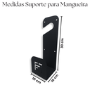 Ver imagem 3 de Suporte para Mangueira até 100 Organização Externa + 2 Suportes Multiuso de Parede Preto