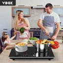 Ver imagem 2 de Vbgk Cooktop de Indução 24" 4000w com 2 Queimadores e Controle Touch (preto)
