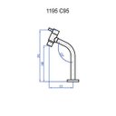 Ver imagem 2 de Torneira Banheiro Mesa 1195 C95 Linha Slim - Fani