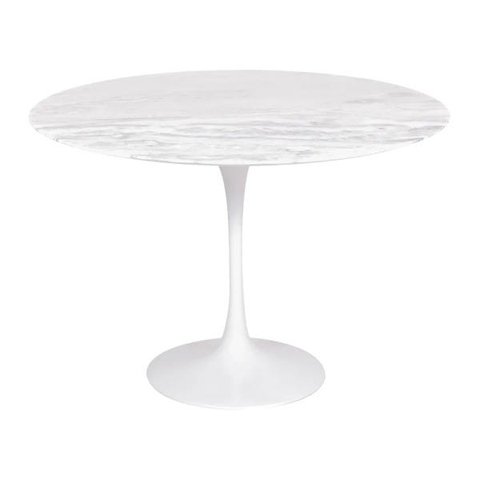 Mesa Saarinen Tulip Jantar Espírito Santo 90cm Base Branca