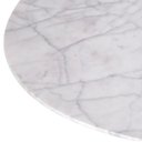 Ver imagem 3 de Mesa Saarinen Tulip Lateral Oval Carrara 57x38cm Base Branca