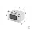 Ver imagem 2 de Micro-ondas de Embutir Inox 60 25l Inox Scotch Brite 8 Funções 220v Tramontina