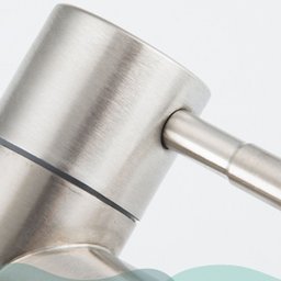 Torneira Banheiro ou Lavabo de Bancada com Bica Media Bica Reta Cor Cromado Fosco Água Fria - Modelo - 7