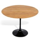 Ver imagem 2 de Mesa Saarinen Tulip Redonda Freijó 107cm Base Preta