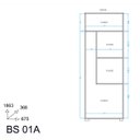 Ver imagem 5 de Armário para Lavanderia 2 Portas 3 Prateleiras Branco Bs 01-06a Brv