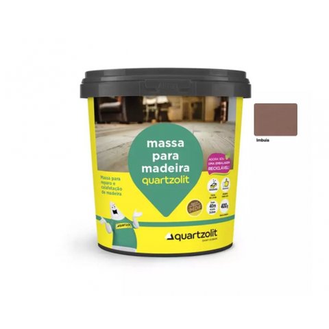 Massa P/ Madeira Quartzolit Imbuia 0,4kg