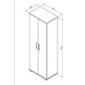 Armário Multiuso/sapateira 60cm com 2 Portas Brv Móveis - 4