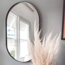 Ver imagem 6 de Espelho Oval com Moldura Preta 80x50 Preto