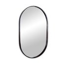 Ver imagem 5 de Espelho Oval com Moldura Preta 80x50 Preto
