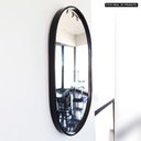 Ver imagem 2 de Espelho Oval com Moldura Preta 80x50 Preto